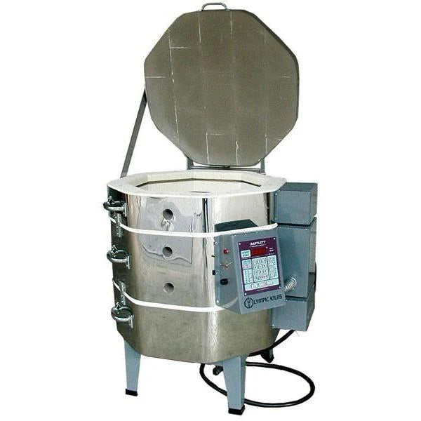 Olympic Kiln - 1818E Electric Stackable Kiln – 240V or 208V. 17.5" W x 18" D. Fires to Cone 8 (2300°F).